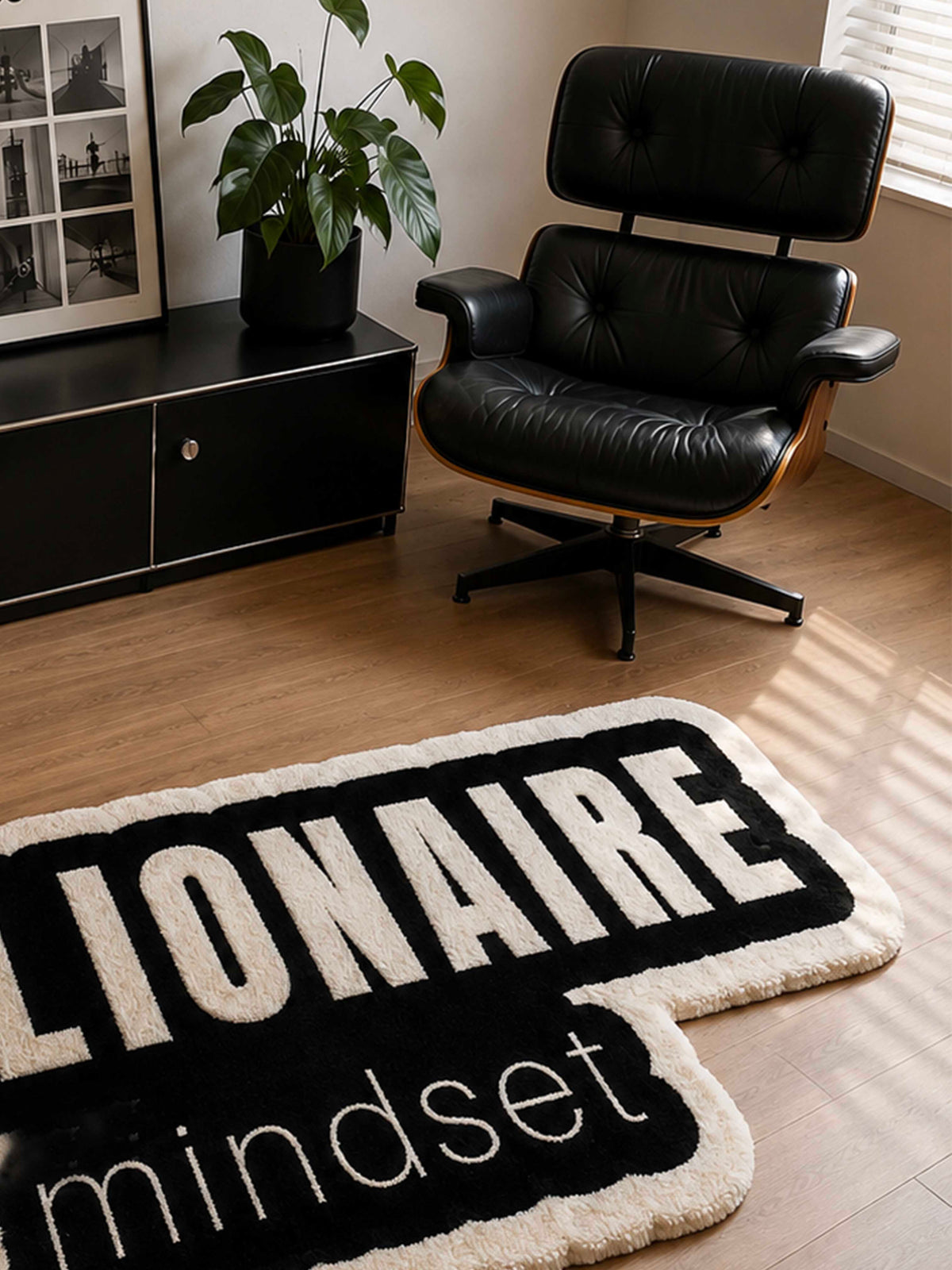 Billionaire mindset Hand tufted Rug by THE DRIP CO. RUGS