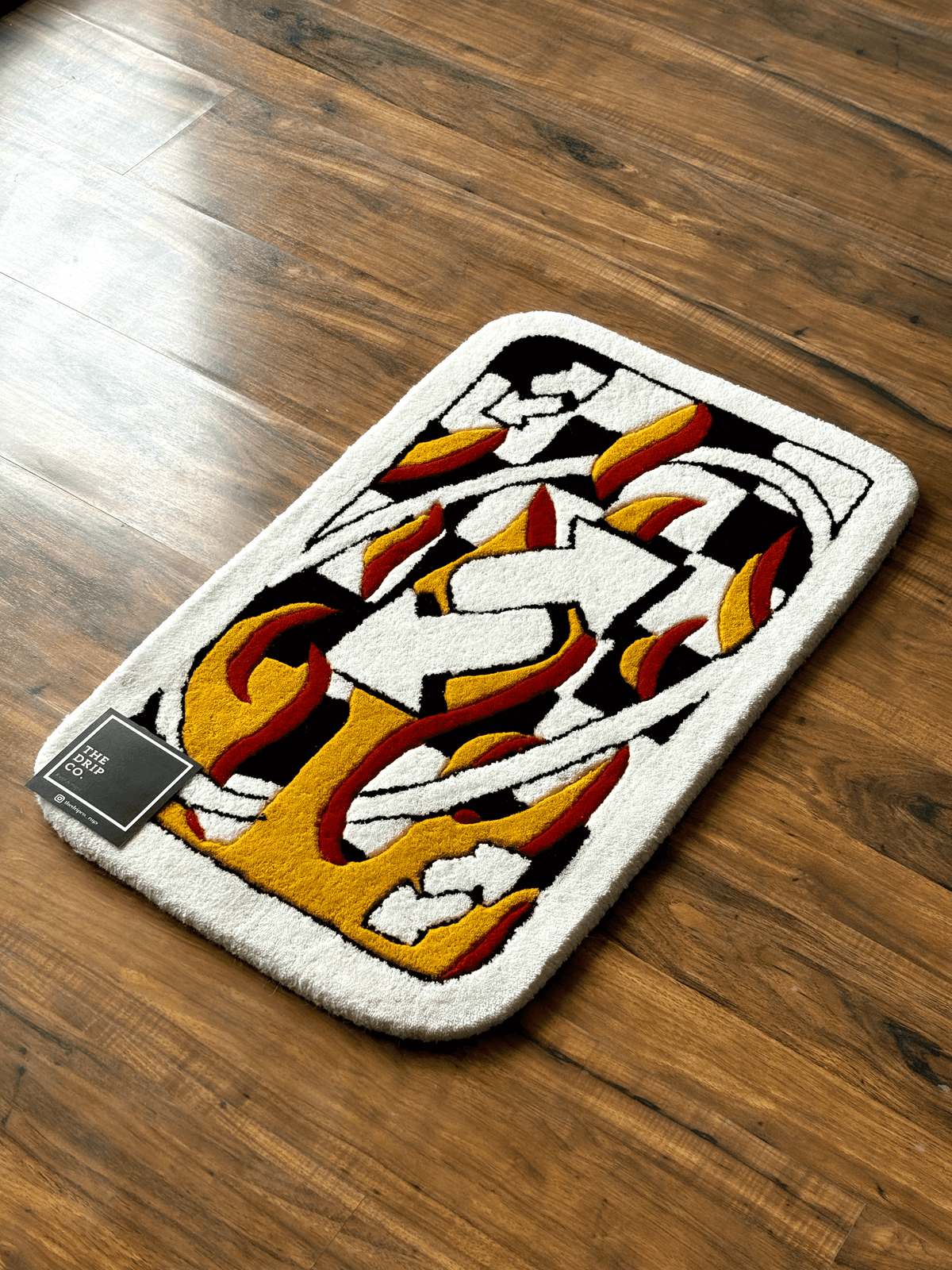 UNO fire Card Custom Rug by THE DRIP CO. RUGS