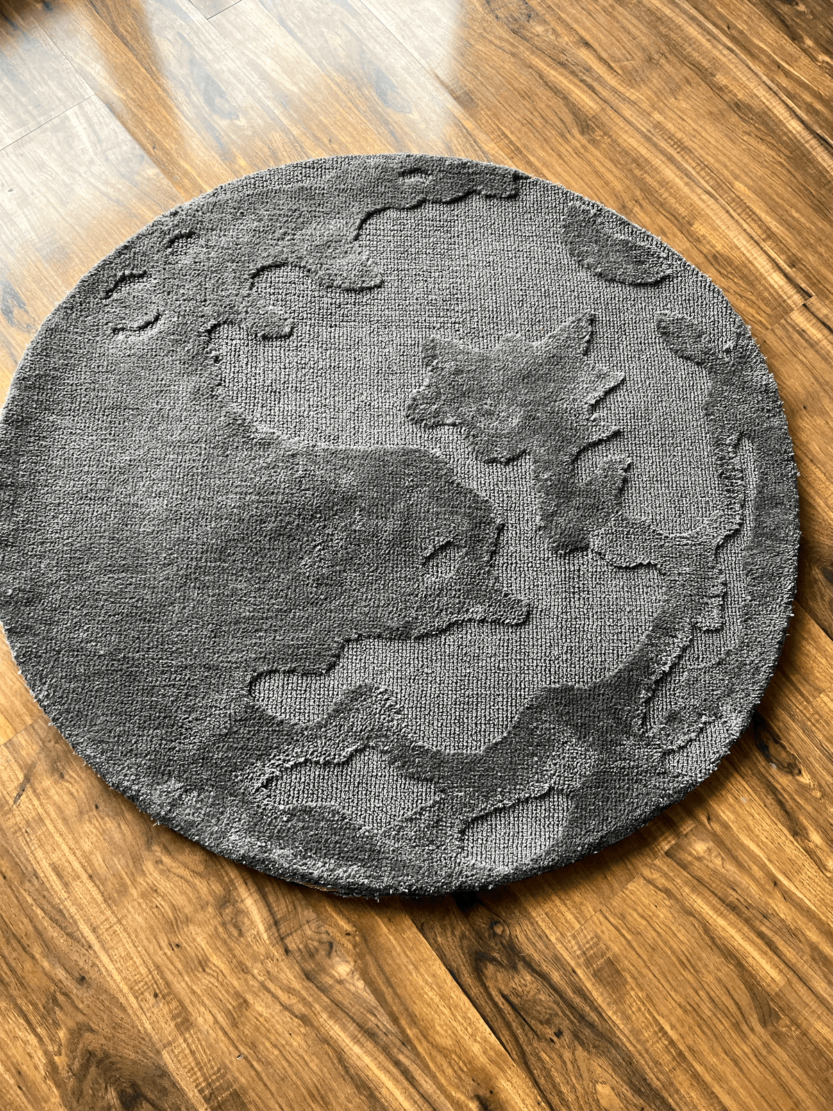 Grey Moon Machine Tufted Rug by THE DRIP CO. RUGS