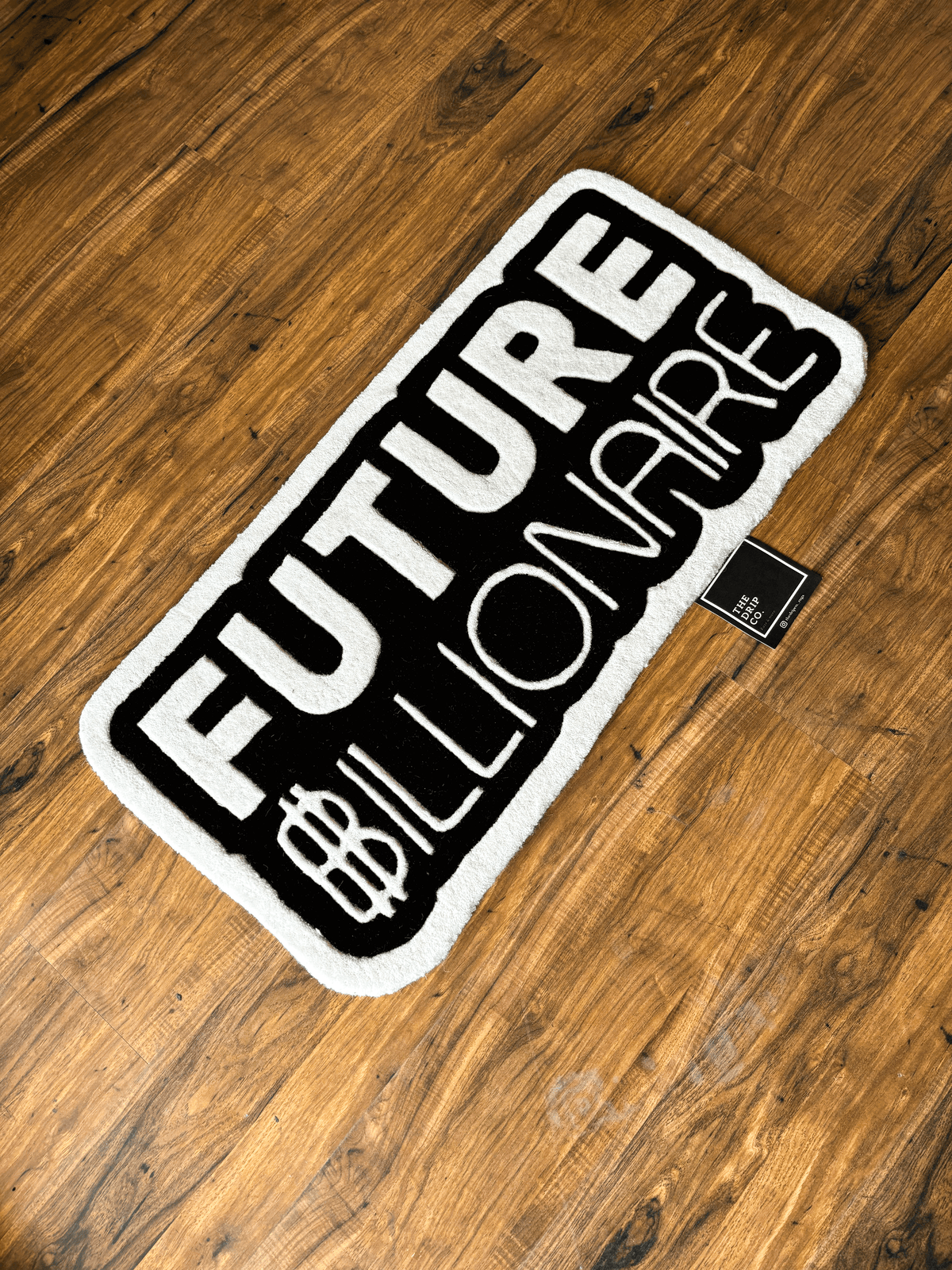 Future billionaire Hand tufted Custom Rug by THE DRIP CO. RUGS