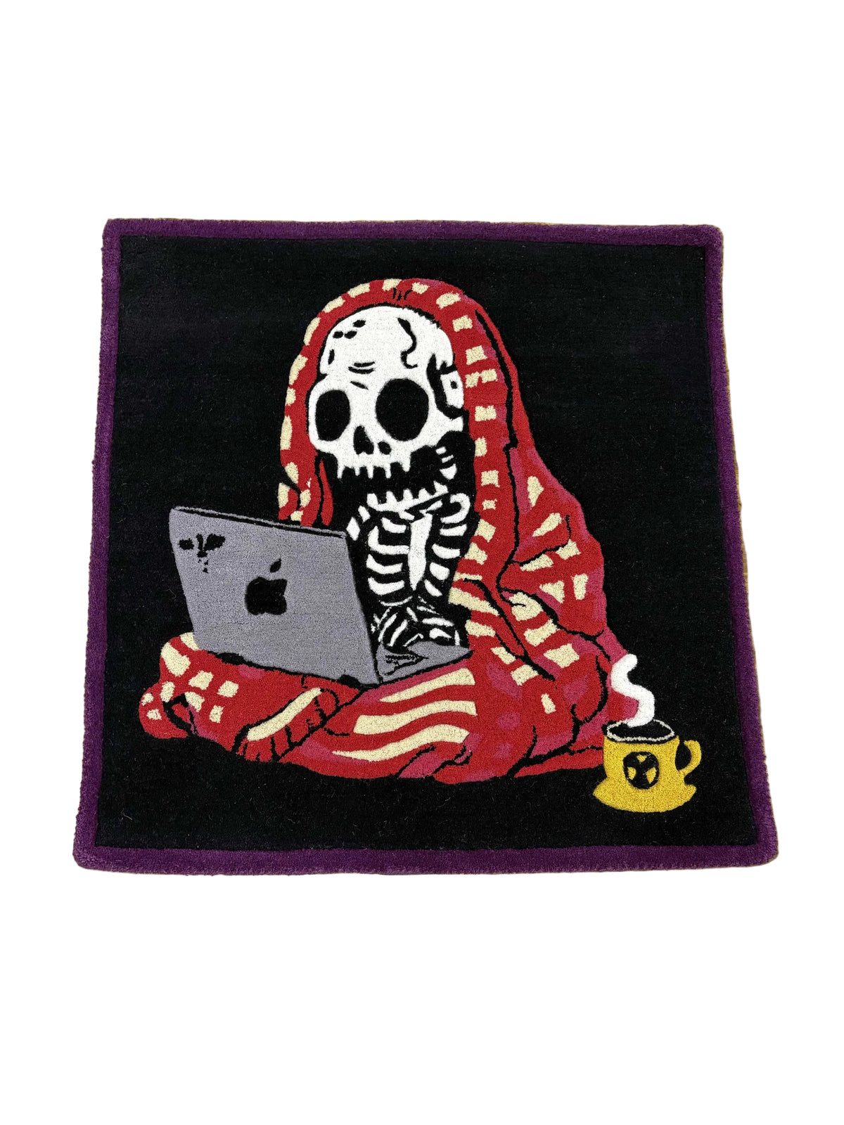 Skull working Hand Tufted Custom Rug by THE DRIP CO. RUGS