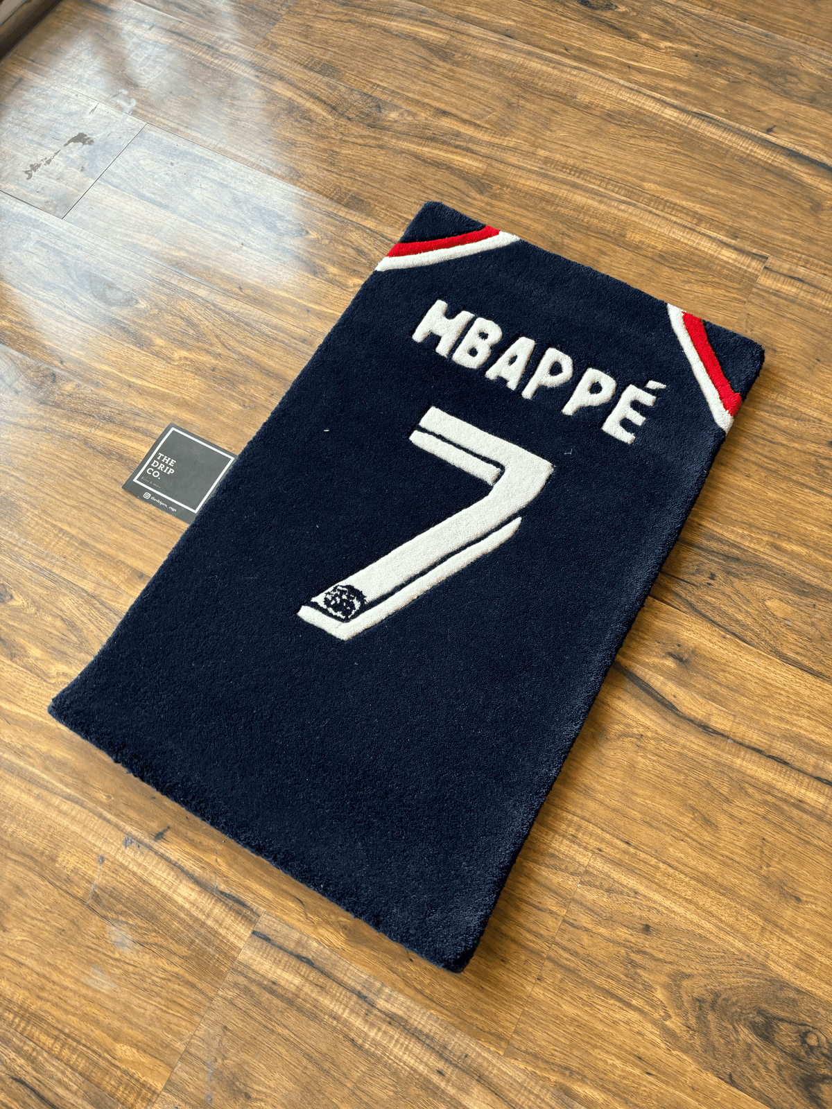 Mbappé PSG jersey Custom Rug by THE DRIP CO. RUGS