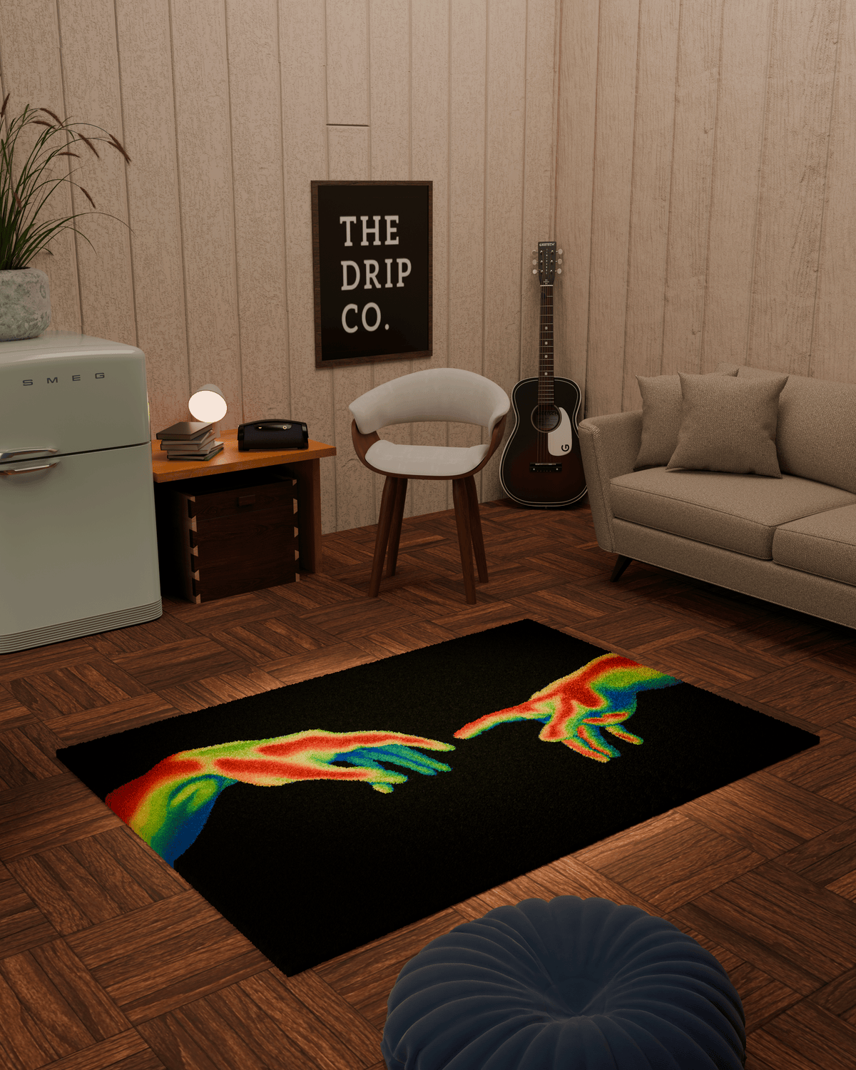 Love hands emotion Tufted Custom Rug by THE DRIP CO. RUGS