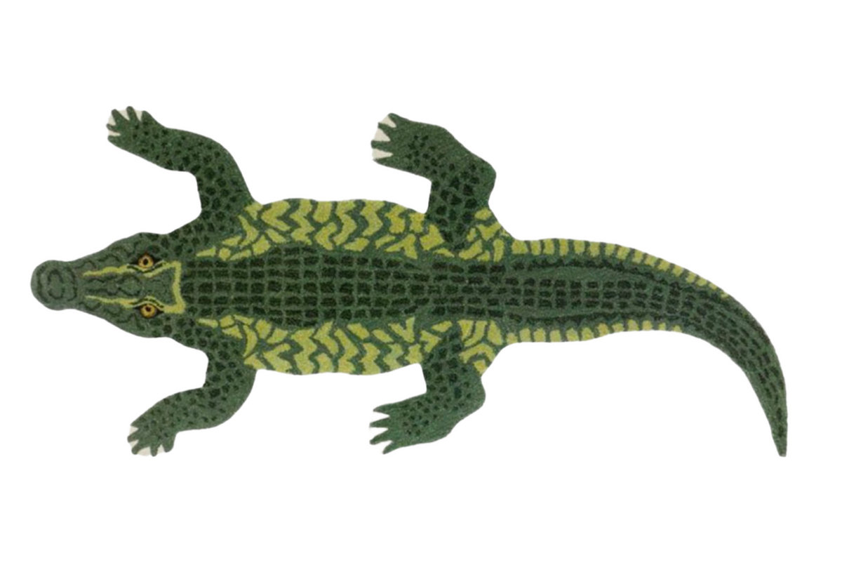 Crocodile flat Custom Rug by THE DRIP CO. RUGS