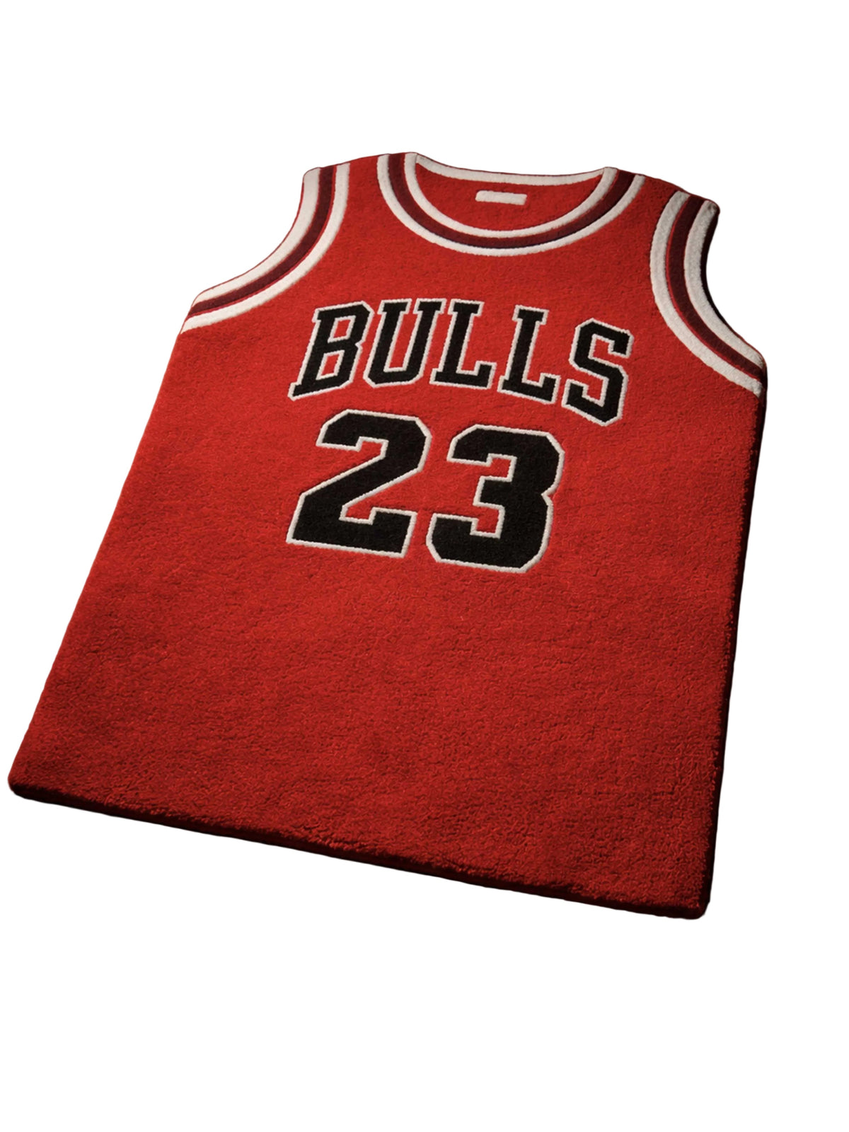 Bulls Red jersey Hand tufted Custom Rug by THE DRIP CO. RUGS