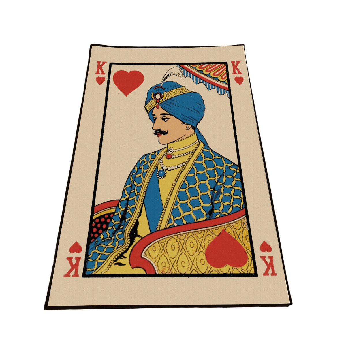 King of hearts Washable Custom Rug by THE DRIP CO. RUGS