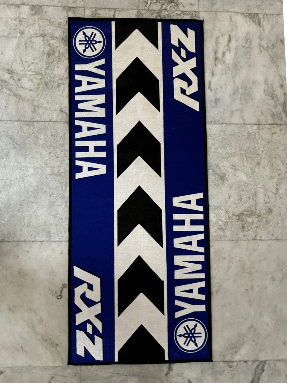 Yamaha Rz Blue printed Rug by THE DRIP CO. RUGS