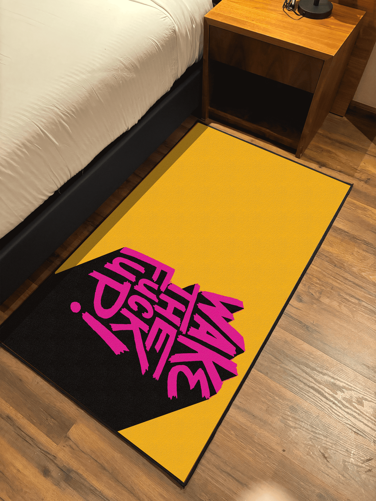 Wake up Washable Custom Rug by THE DRIP CO. RUGS