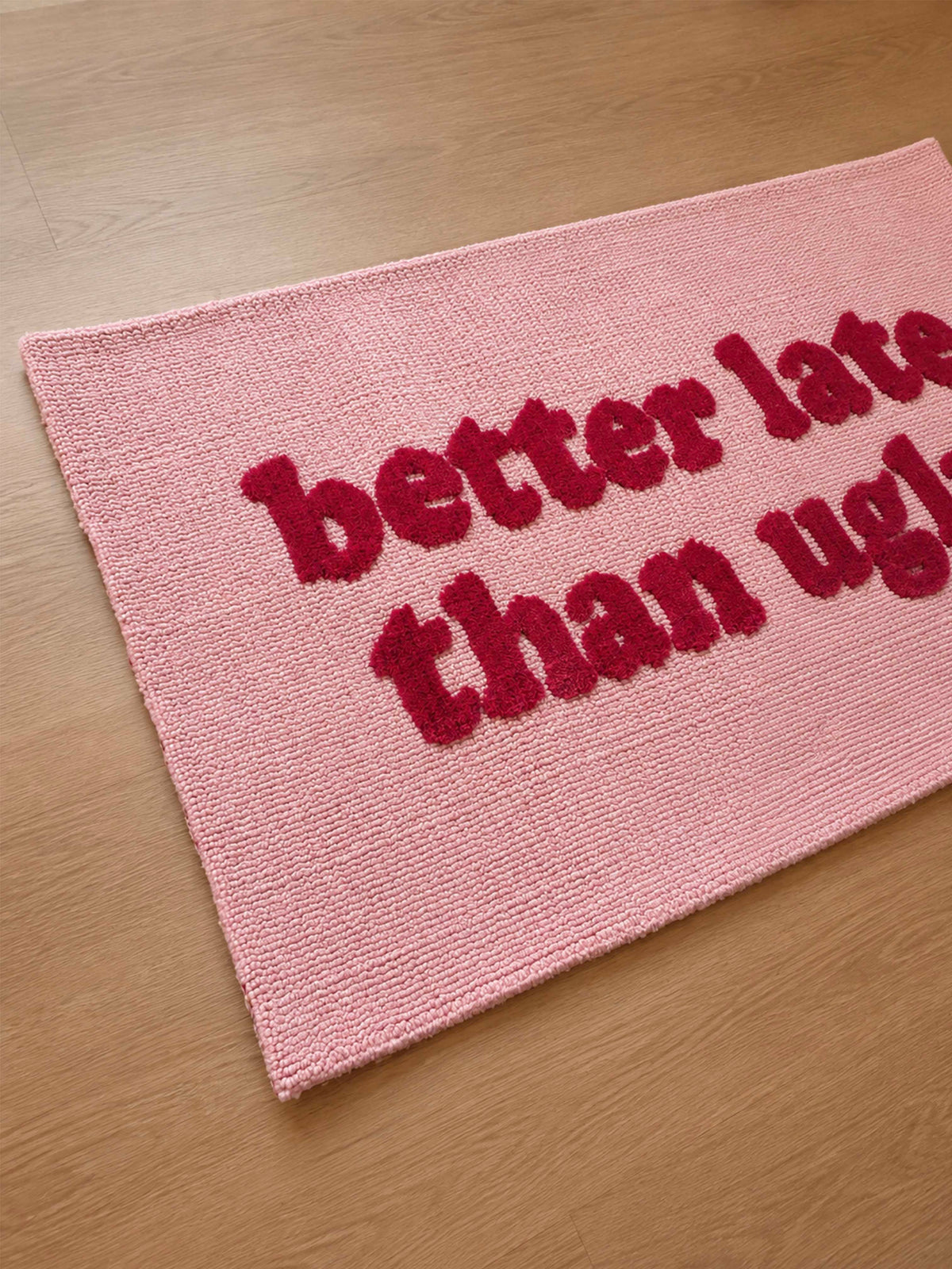 Better late than ugly machine made rug by THE DRIP CO. RUGS