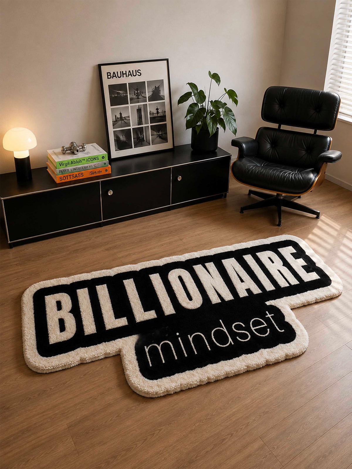 Billionaire mindset Hand tufted Rug by THE DRIP CO. RUGS