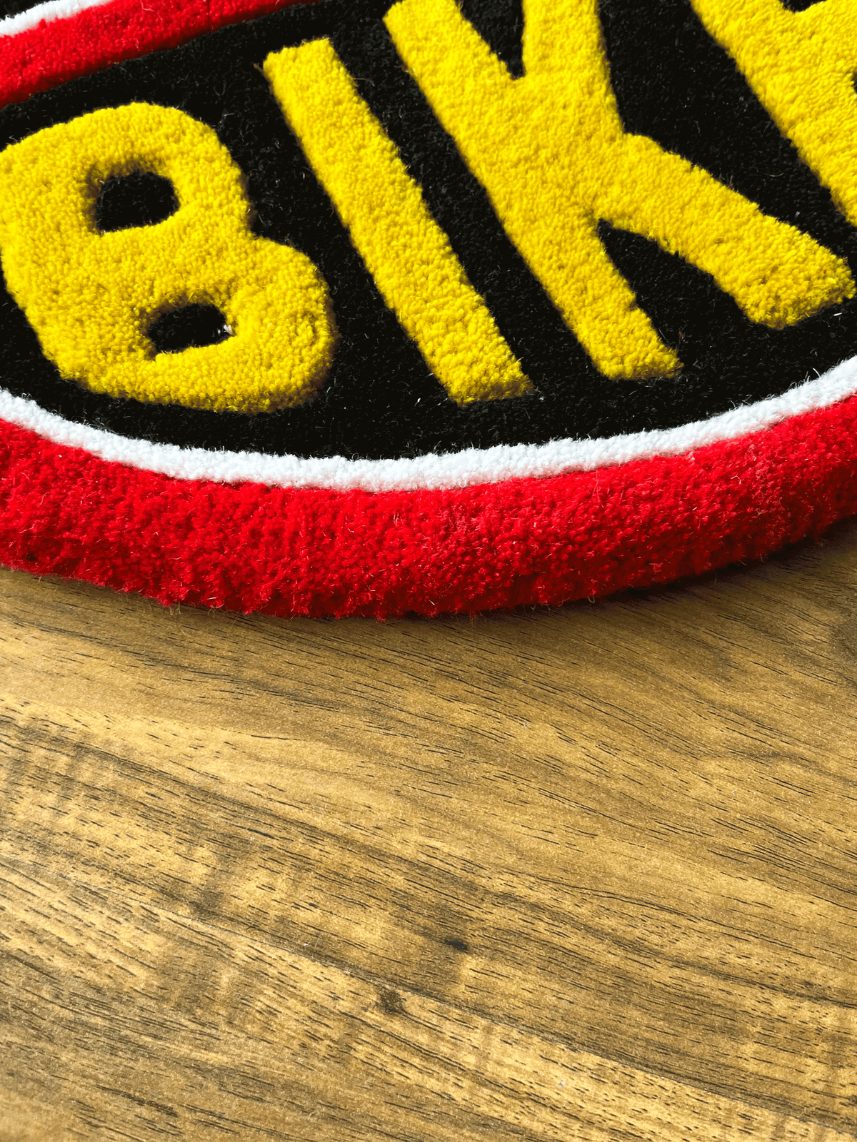 BadAss Biker Hand Tufted Custom Rug by THE DRIP CO. RUGS