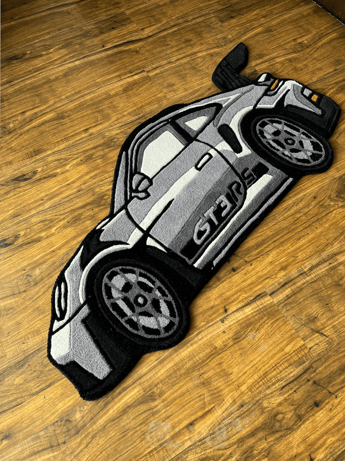 gt3 Car Hand Tufted Custom Rug by THE DRIP CO. RUGS