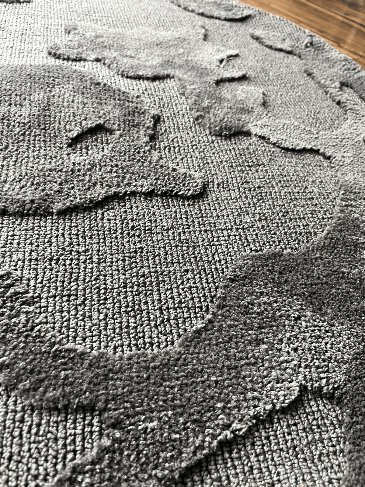 Grey Moon Machine Tufted Rug by THE DRIP CO. RUGS