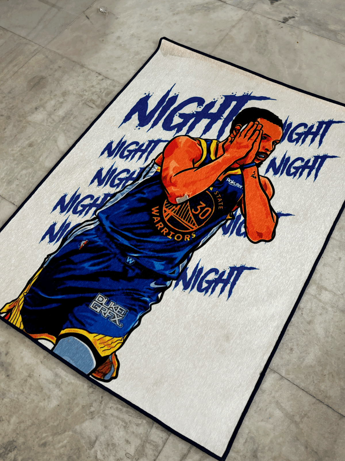 Stephen curry Washable Custom Rug by THE DRIP CO. RUGS