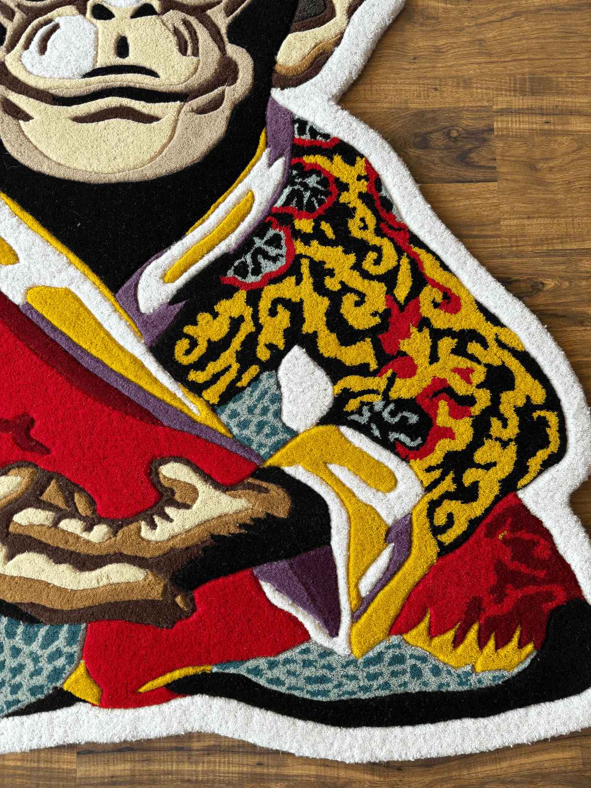 Meditation Monkey Hand Tufted Custom Rug by THE DRIP CO. RUGS