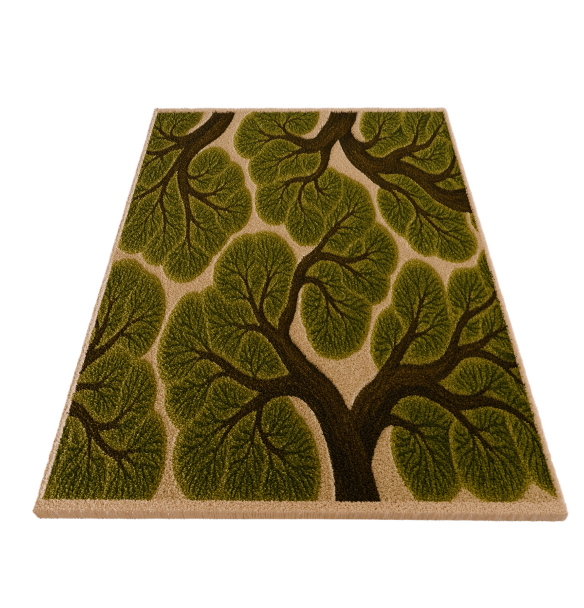 Forest trees emotion Tufted Custom Rug by THE DRIP CO. RUGS