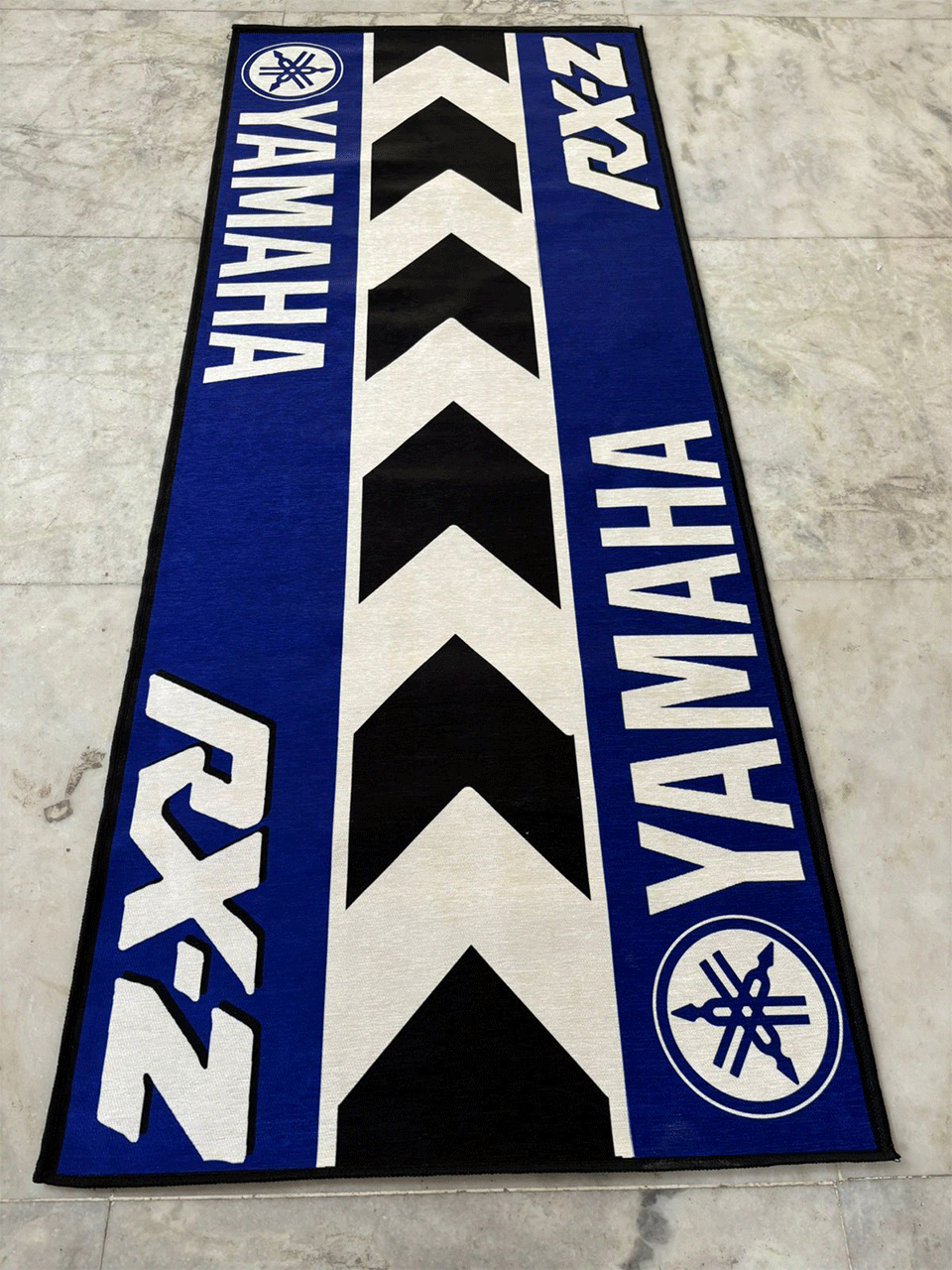 Yamaha Rz Blue printed Rug by THE DRIP CO. RUGS