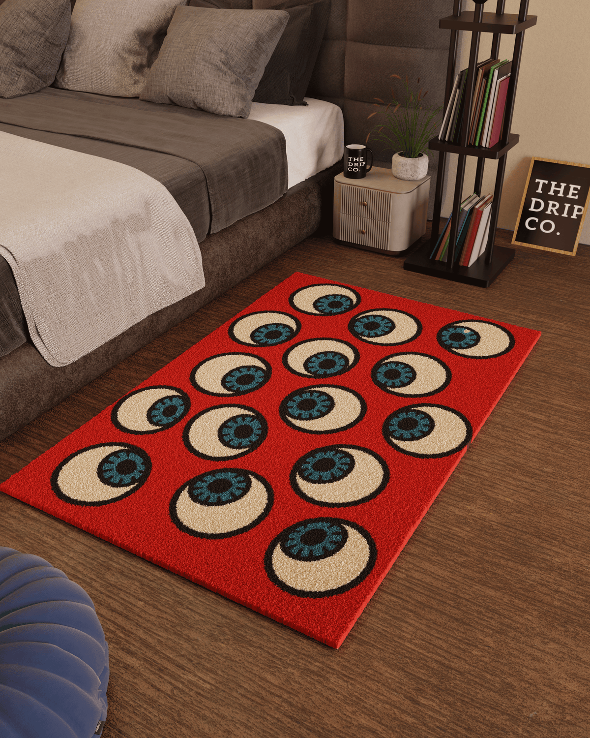 Anxiety eye emotion Tufted Custom Rug by THE DRIP CO. RUGS