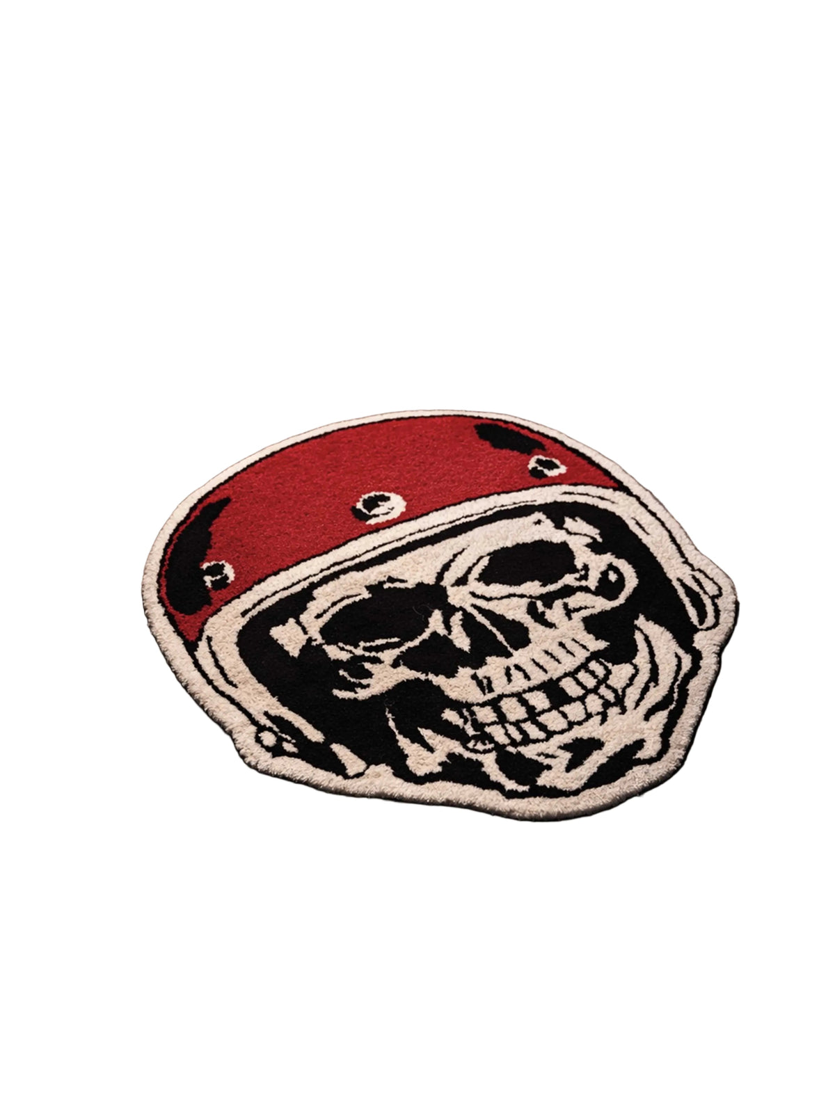 Skull biker Hand Tufted Custom Rug by THE DRIP CO. RUGS