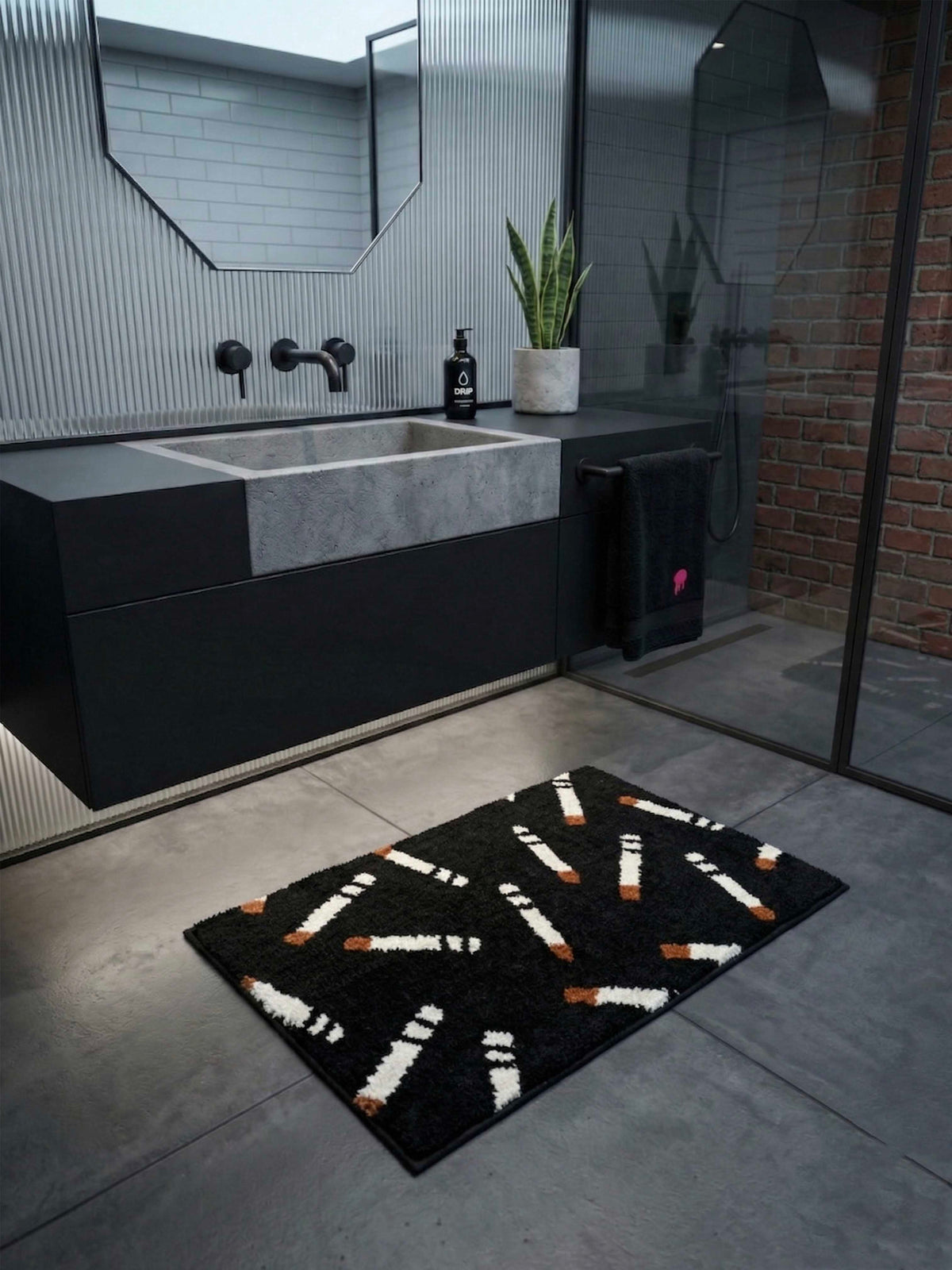 Smoker OG Bath Custom Mat by THE DRIP CO. RUGS