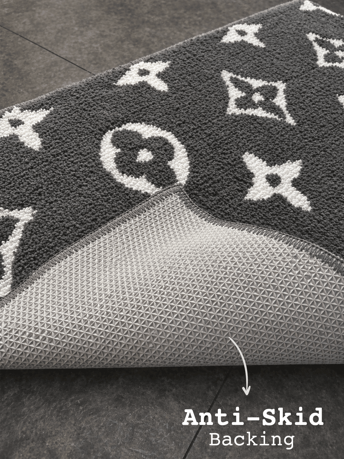 Sup Grey Bath Custom Mat by THE DRIP CO. RUGS