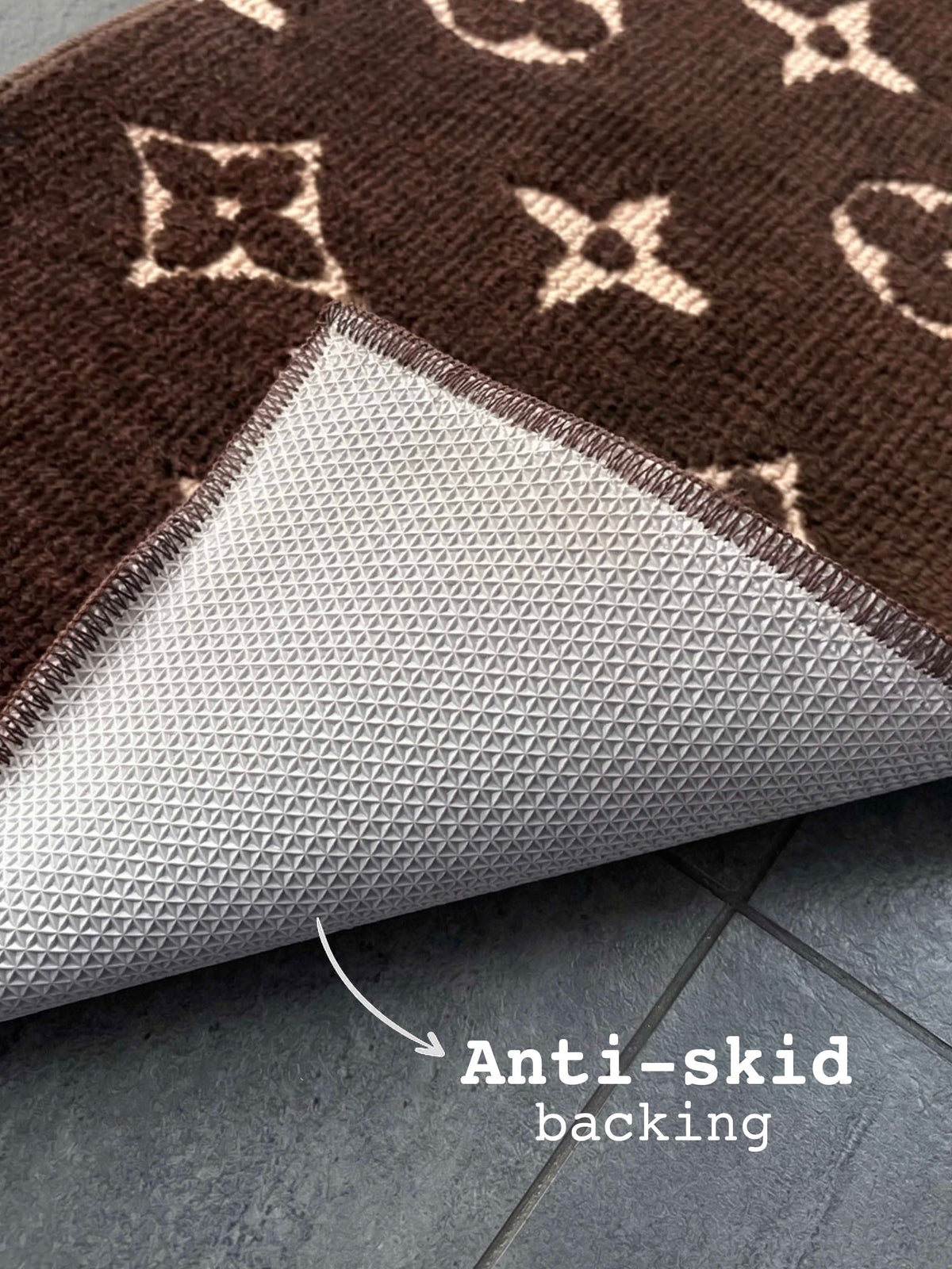 Sup Brown Bath Custom Mat by THE DRIP CO. RUGS