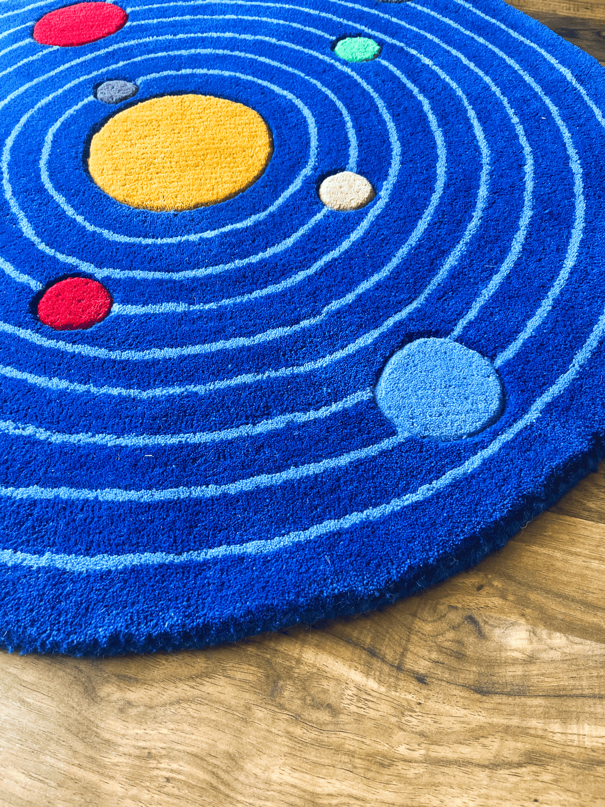 Solar System Hand Tufted Custom Rug by The Drip Co. by THE DRIP CO. RUGS