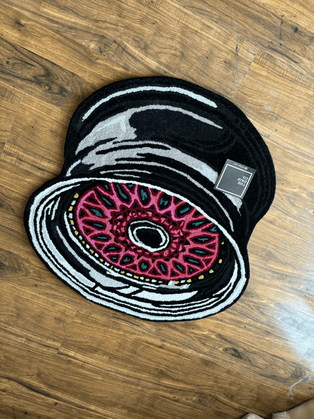 Allow Wheel Hand Tufted Custom Rug by The Drip Co. by THE DRIP CO. RUGS