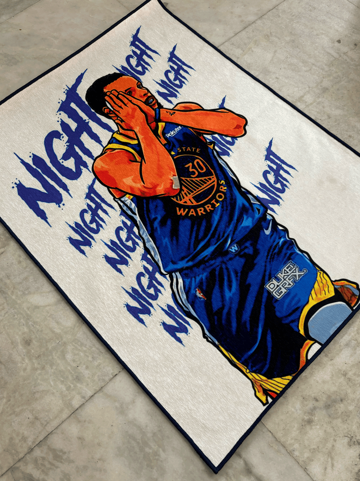 Stephen curry Washable Custom Rug by THE DRIP CO. RUGS