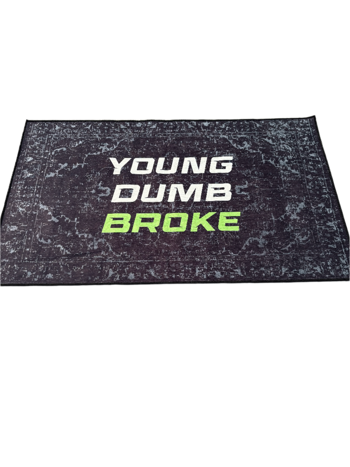 Young Dumb Broke Washable  Custom Rug by THE DRIP CO. RUGS