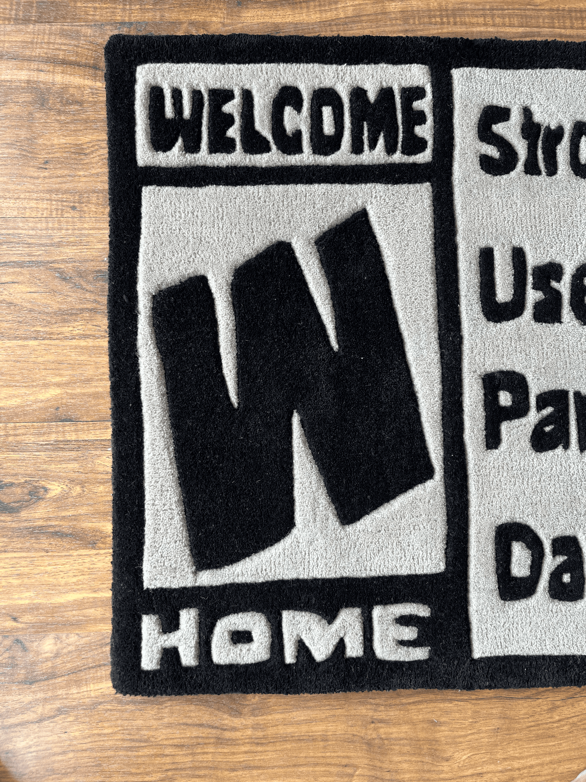 Welcome Home Custom Rug by THE DRIP CO. RUGS
