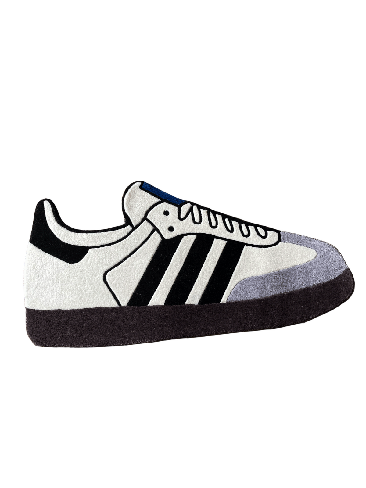 White Stripe Custom Shoe Custom Rug by THE DRIP CO. RUGS