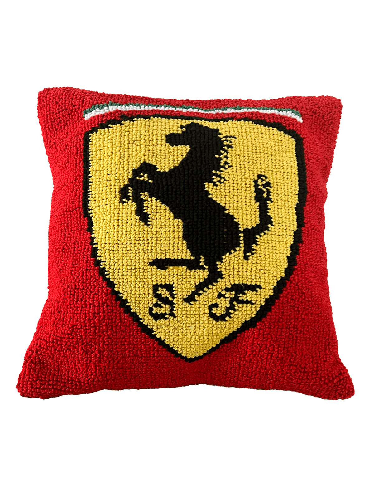 Ferrari inspired cushion cover by THE DRIP CO. RUGS