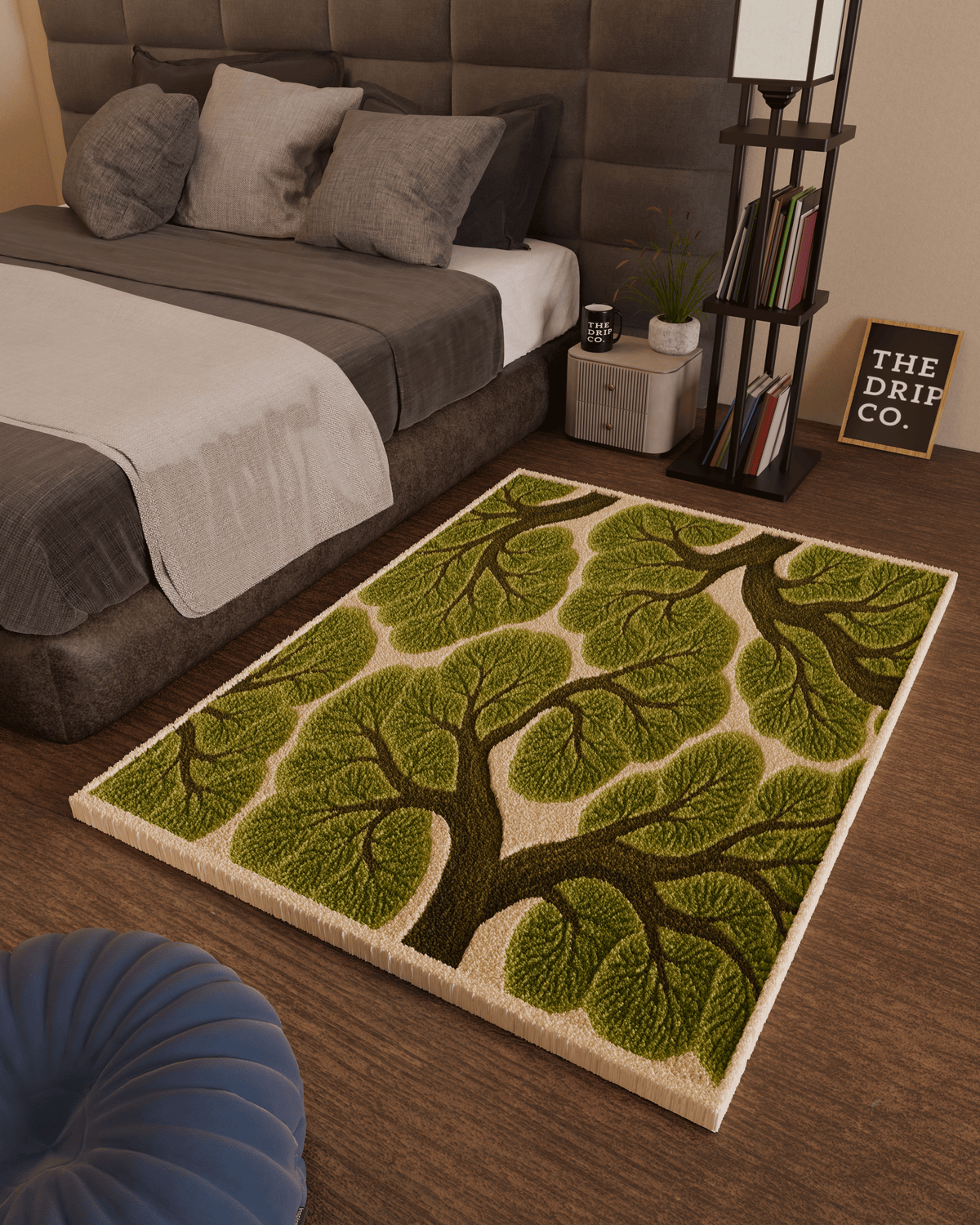 Forest trees emotion Tufted Custom Rug by THE DRIP CO. RUGS