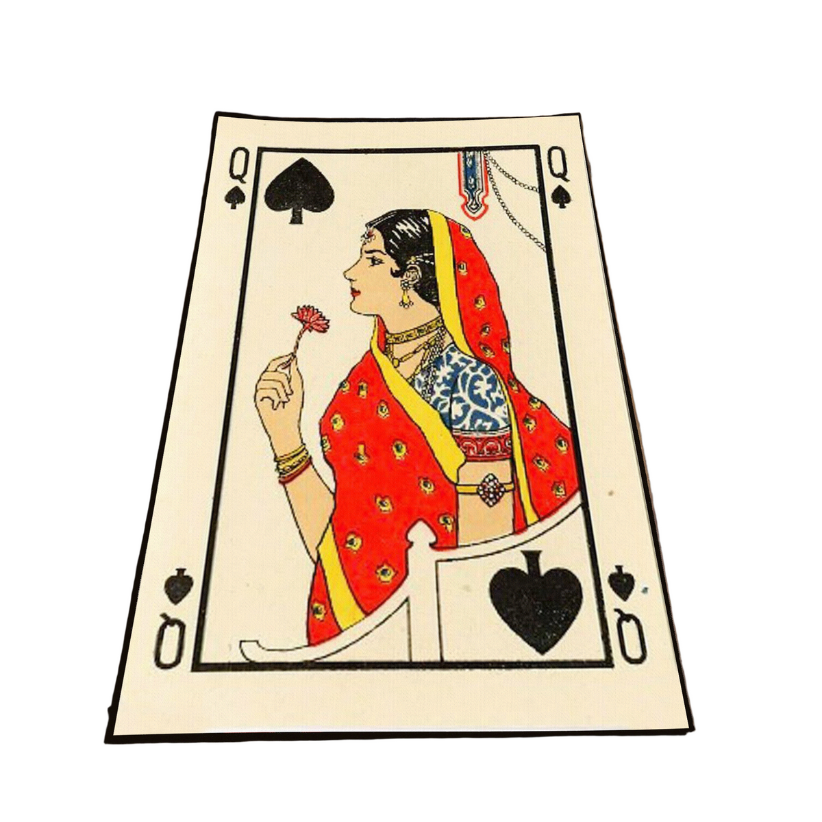 Queen of spades Washable Custom Rug by THE DRIP CO. RUGS