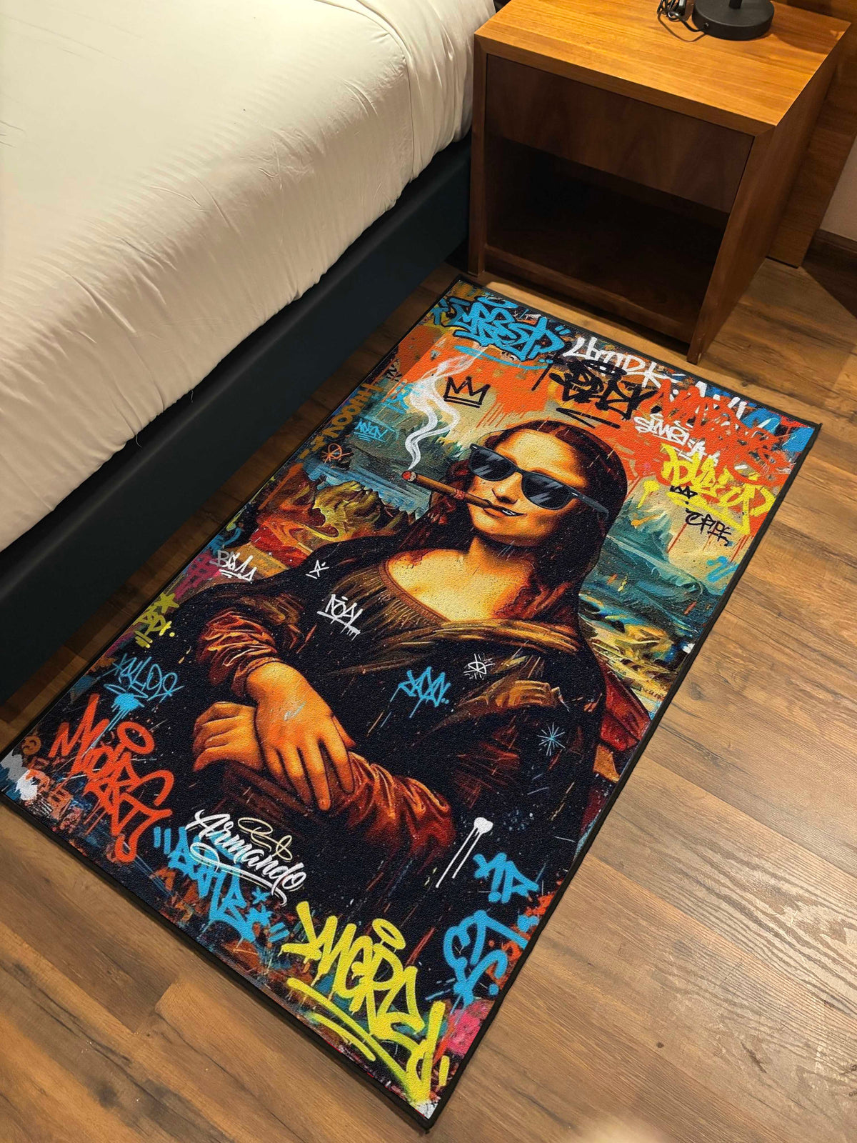 Painting graffiti art Washable Custom Rug by THE DRIP CO. RUGS