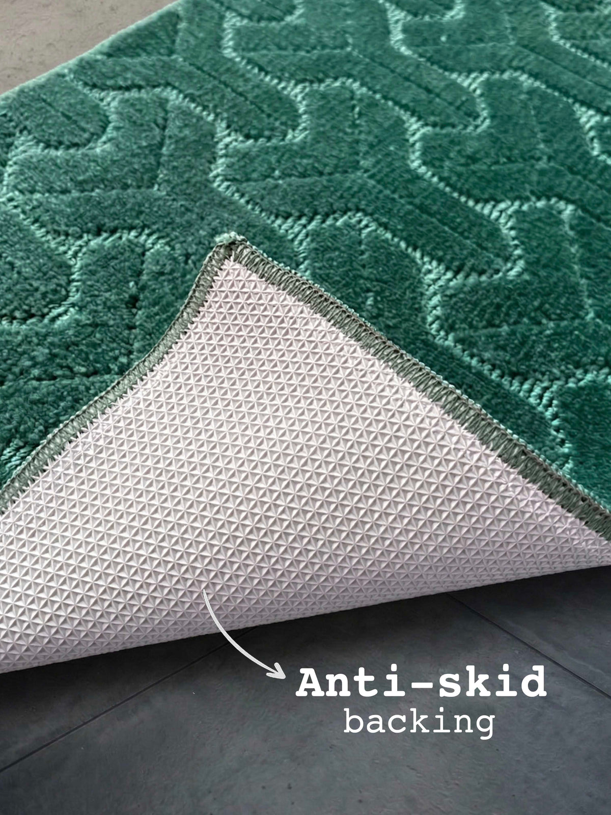 Green Miracle Bath Custom Mat by THE DRIP CO. RUGS