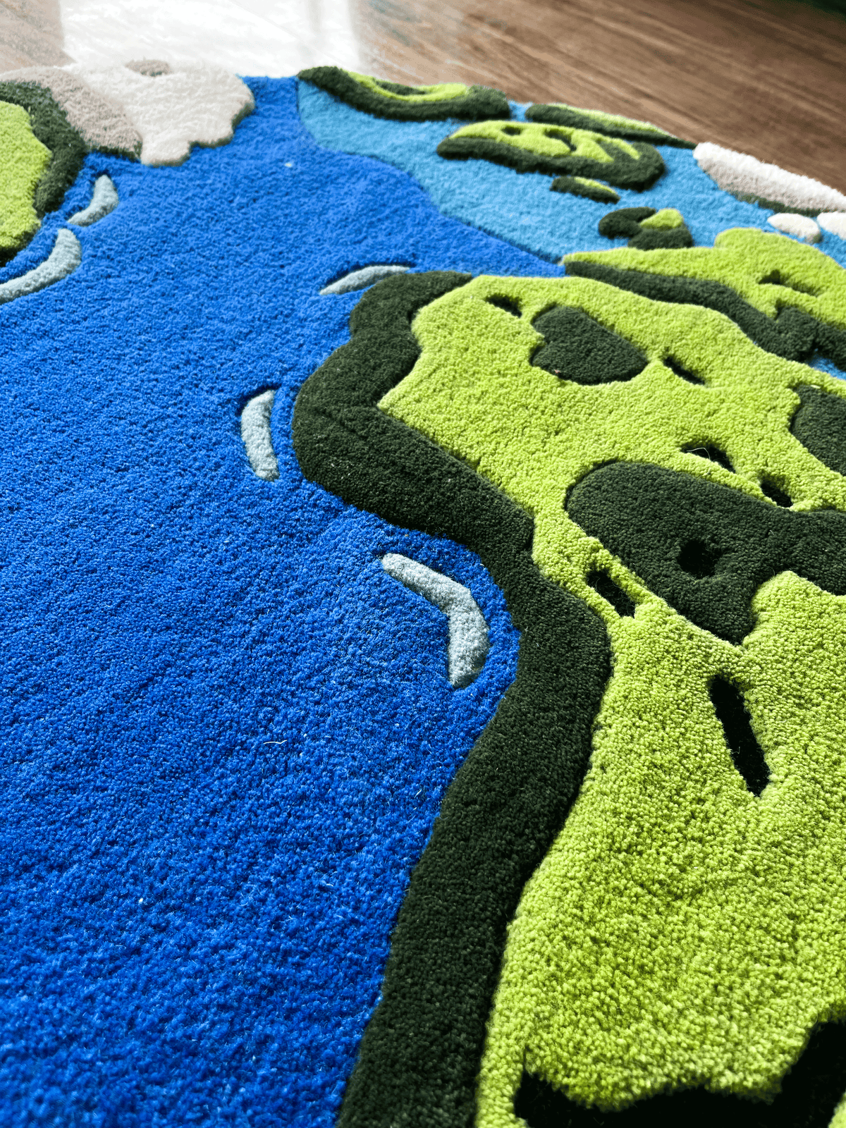 World high Low  Hand Tufted Custom Rug by THE DRIP CO. RUGS