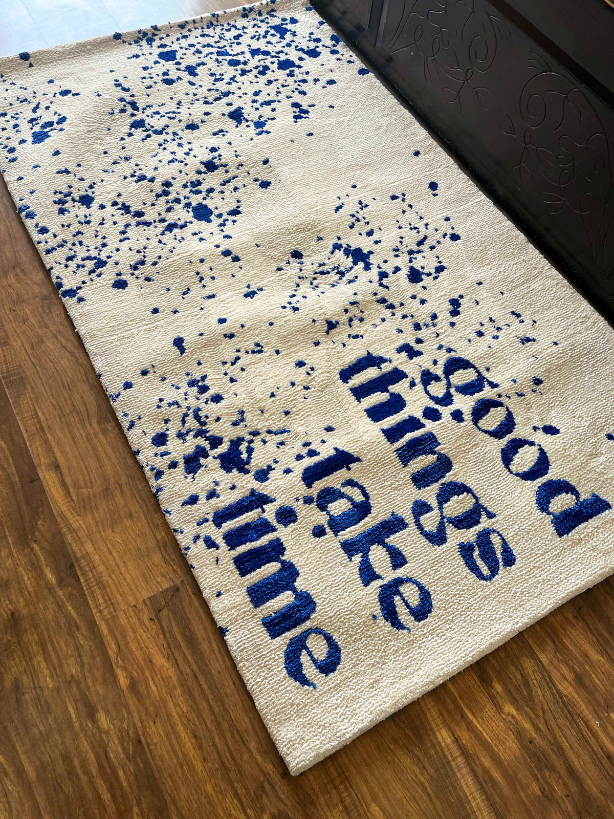 Good Things Take time Machine Made Custom Rug by THE DRIP CO. RUGS