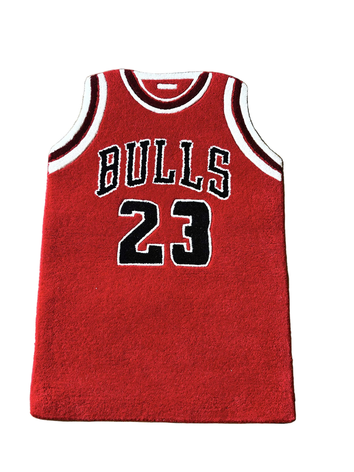Bulls Red jersey Hand tufted Custom Rug by THE DRIP CO. RUGS