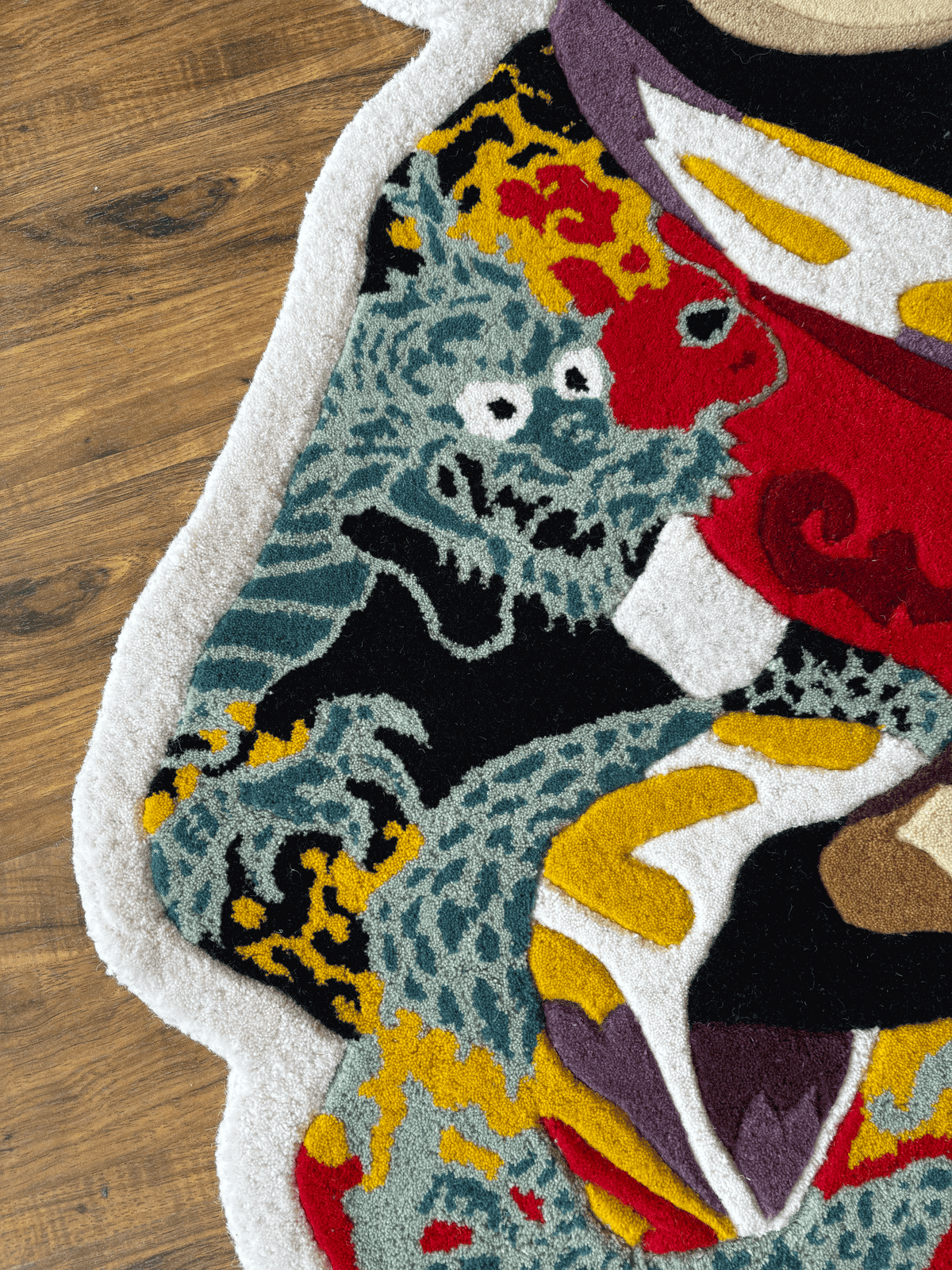 Meditation Monkey Hand Tufted Custom Rug by THE DRIP CO. RUGS