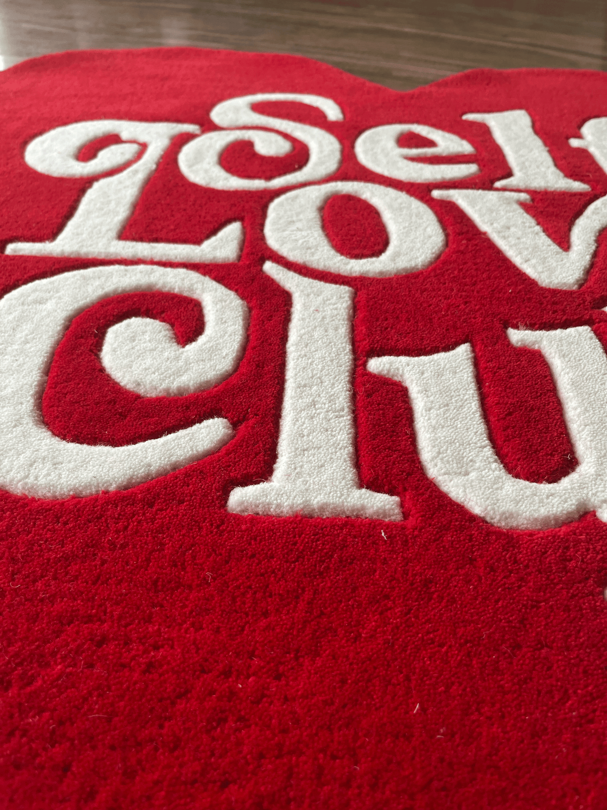 Self Love Club Hand Tufted Custom Rug by THE DRIP CO. RUGS