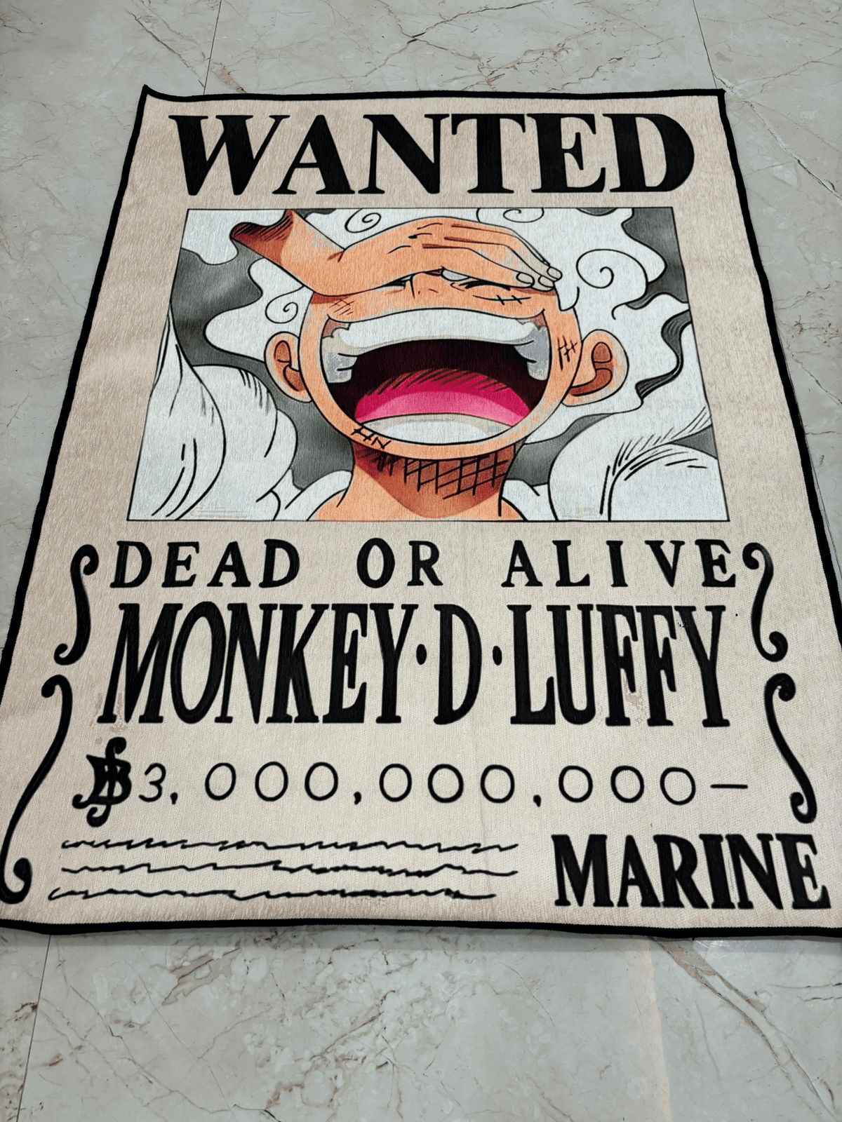 Gear 5 Wanted Printed Washable Rug by THE DRIP CO. RUGS