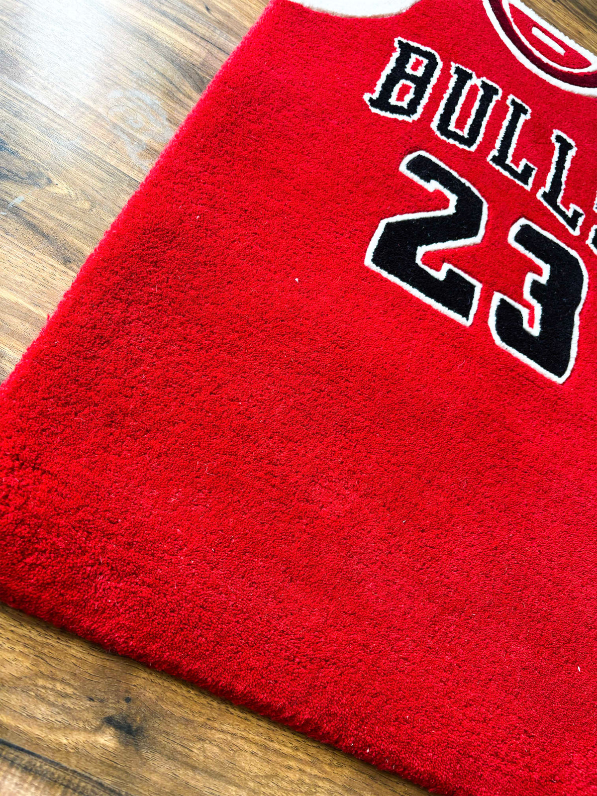Bulls Red jersey Hand tufted Custom Rug by THE DRIP CO. RUGS