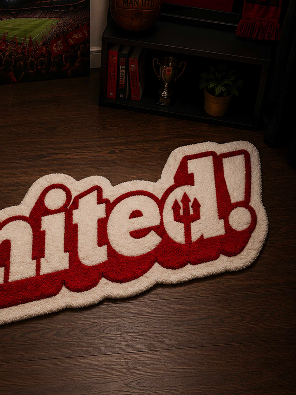 United fan art Hand Tufted Rug by THE DRIP CO. RUGS