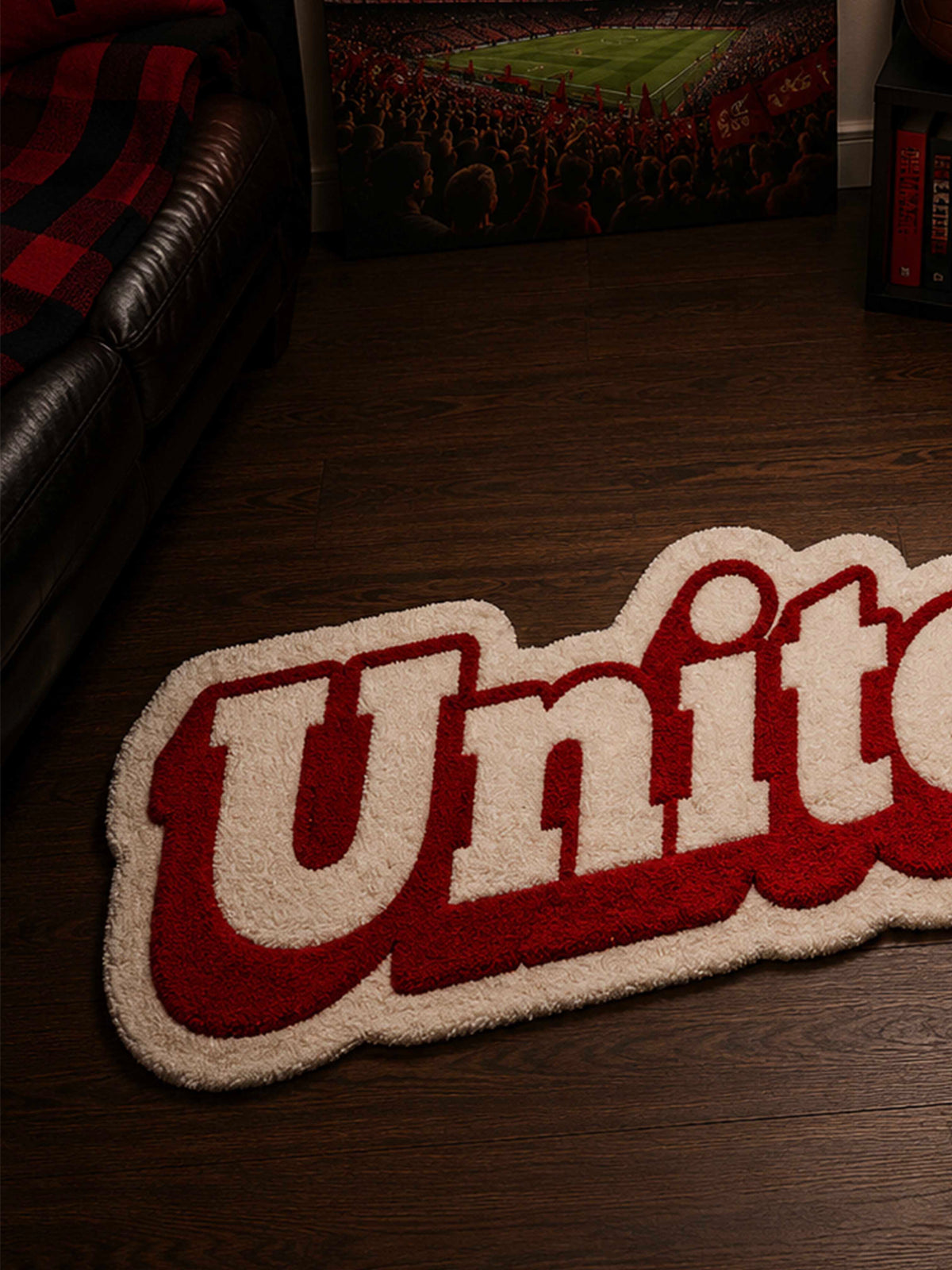 United fan art Hand Tufted Rug by THE DRIP CO. RUGS