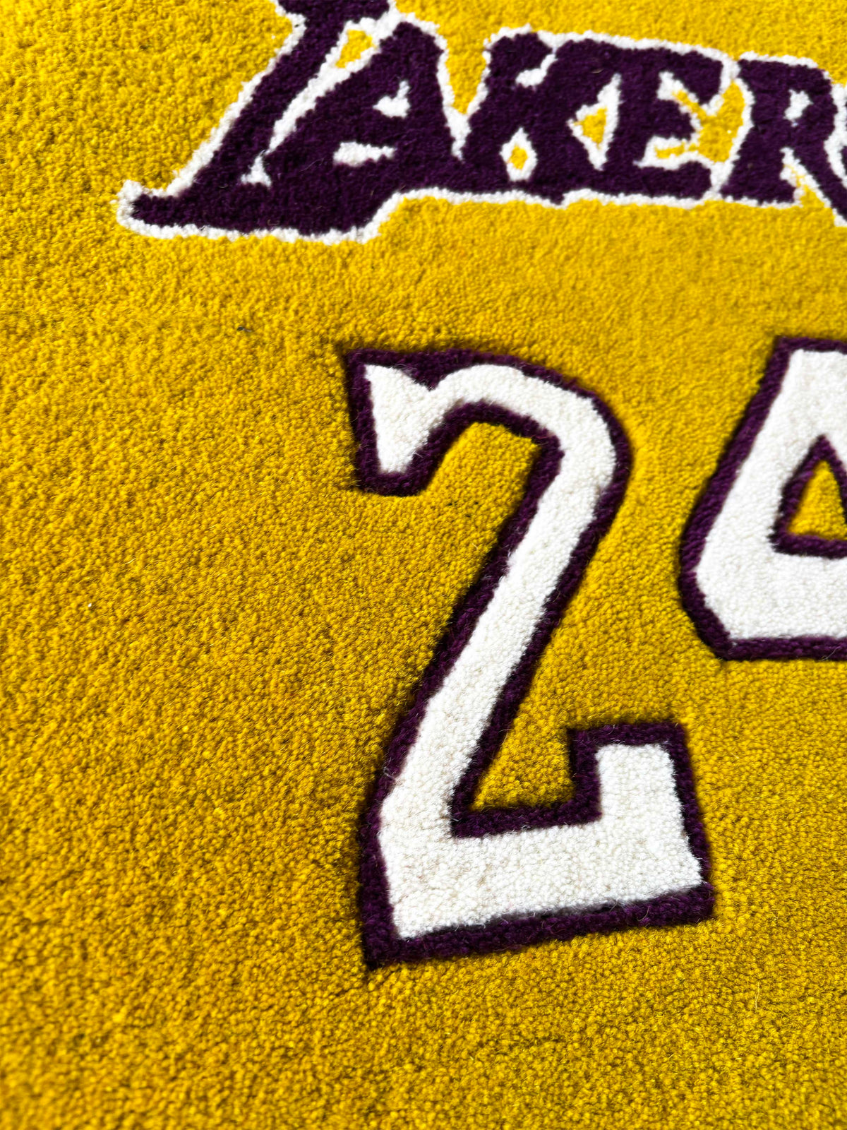 Lakkers Yellow jersey Hand tufted Custom Rug by THE DRIP CO. RUGS
