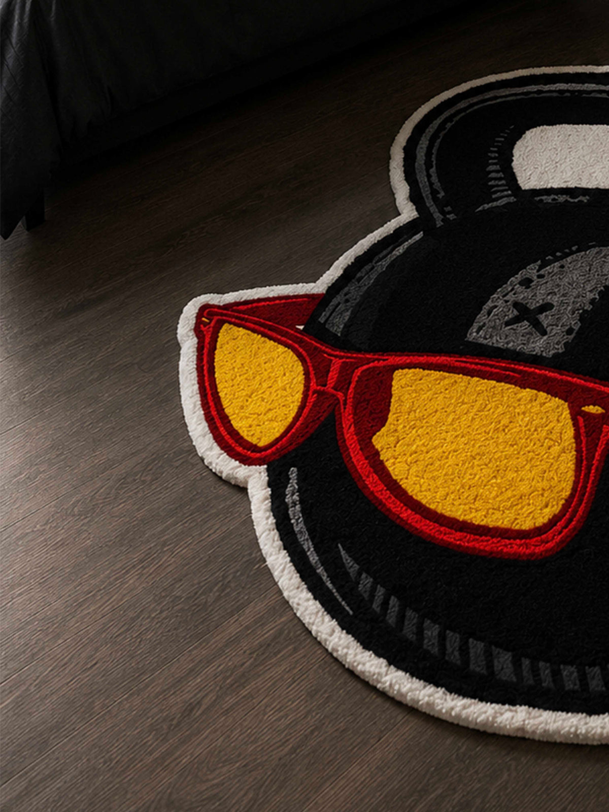 Cool dumbbell Hand Tufted Rug by THE DRIP CO. RUGS