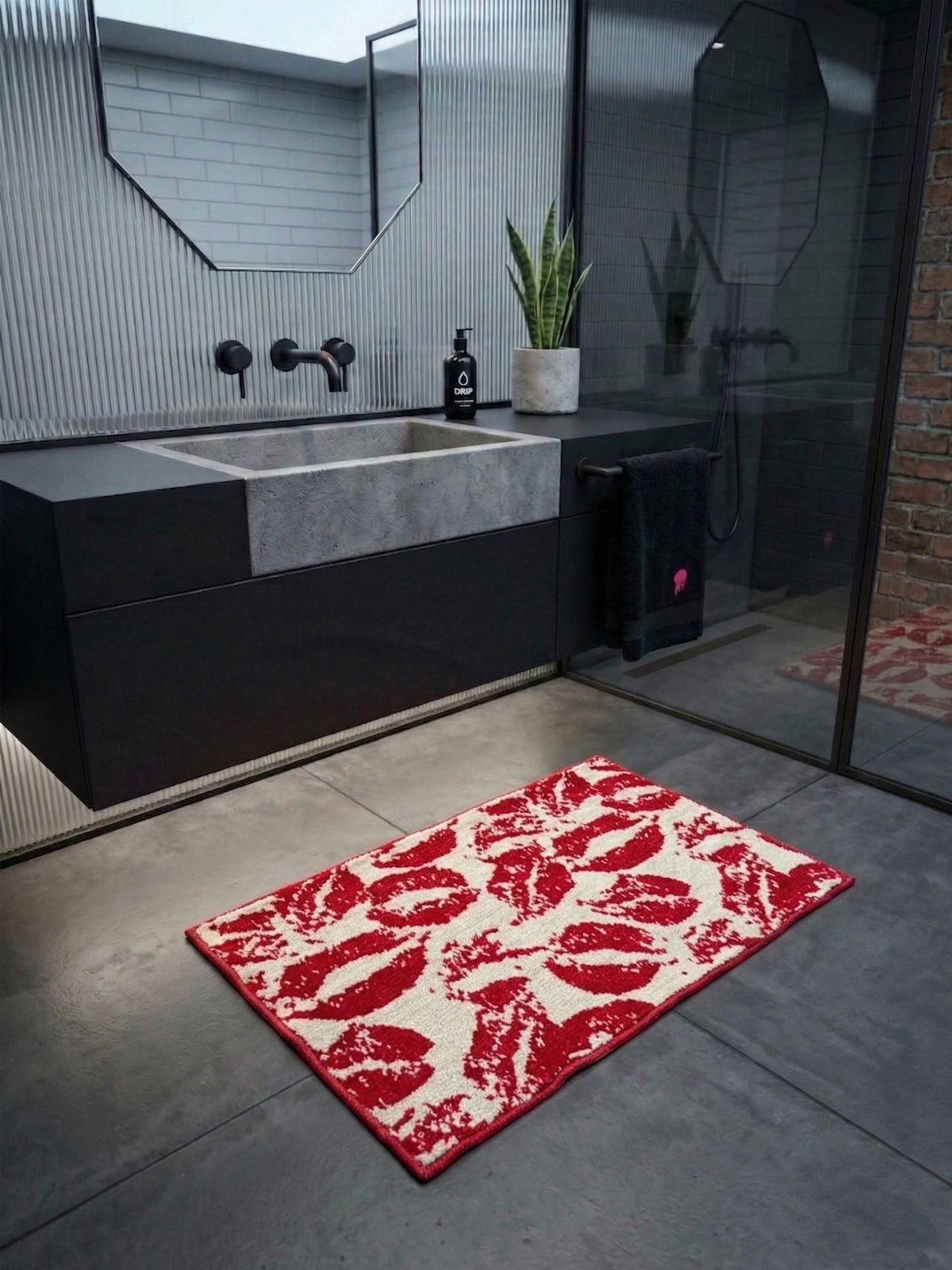 Lovers Paradise Bath Custom Mat by THE DRIP CO. RUGS