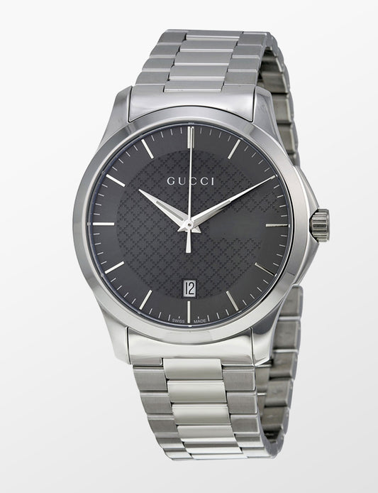 Men's Gucci G-Timeless YA126441 Grey Dial Stainless Steel Watch